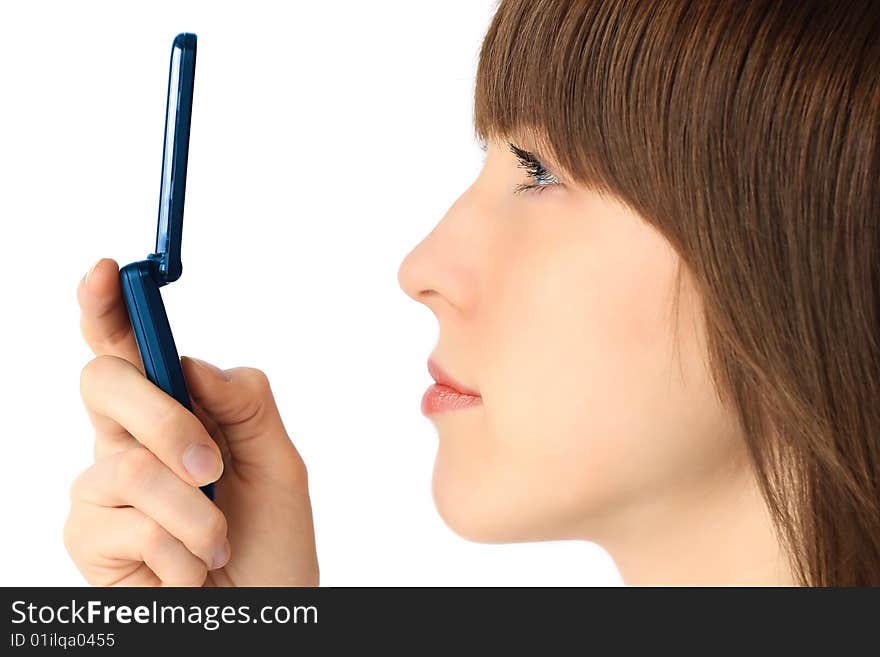 Young woman with cell phone