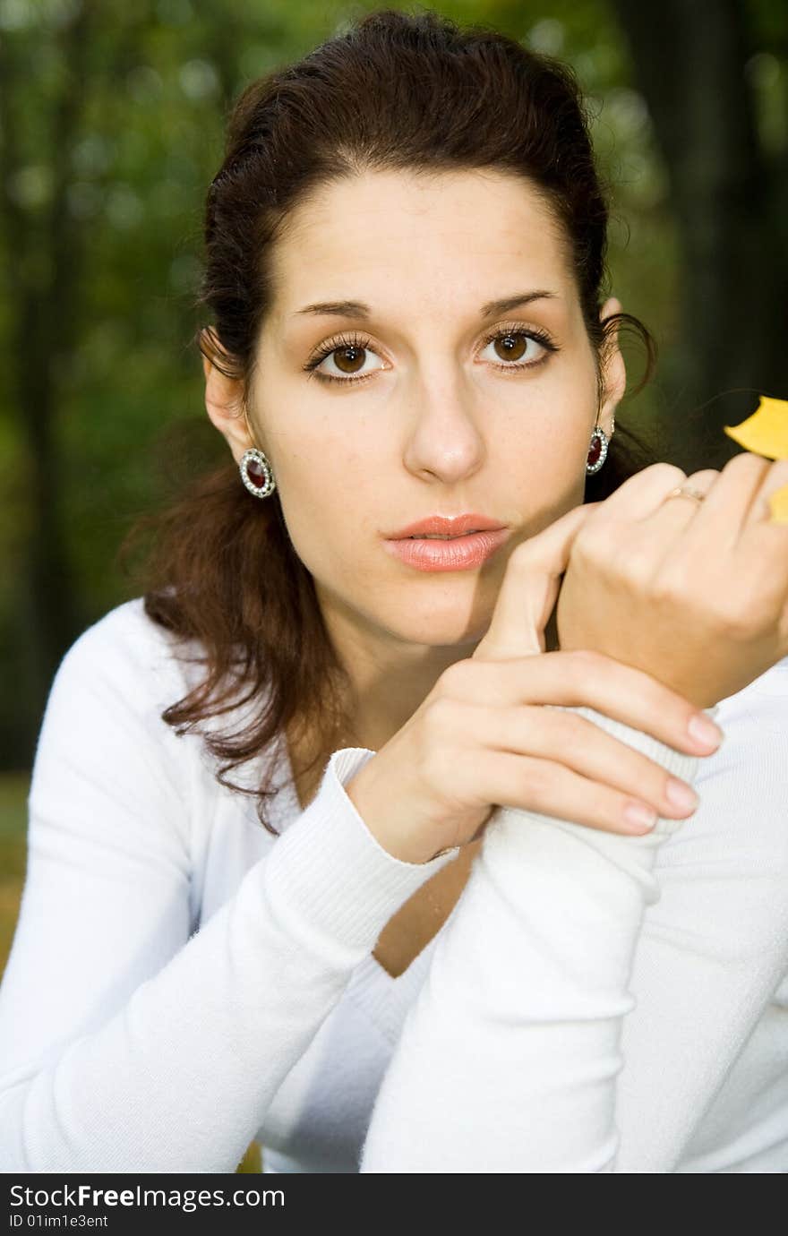 Portrait of cute young girl