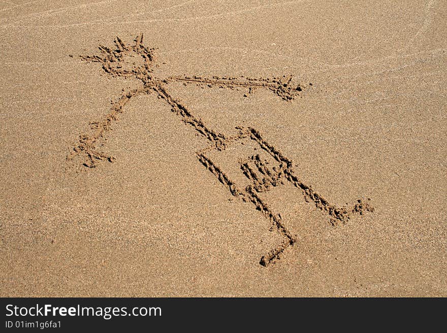 Image on the sand