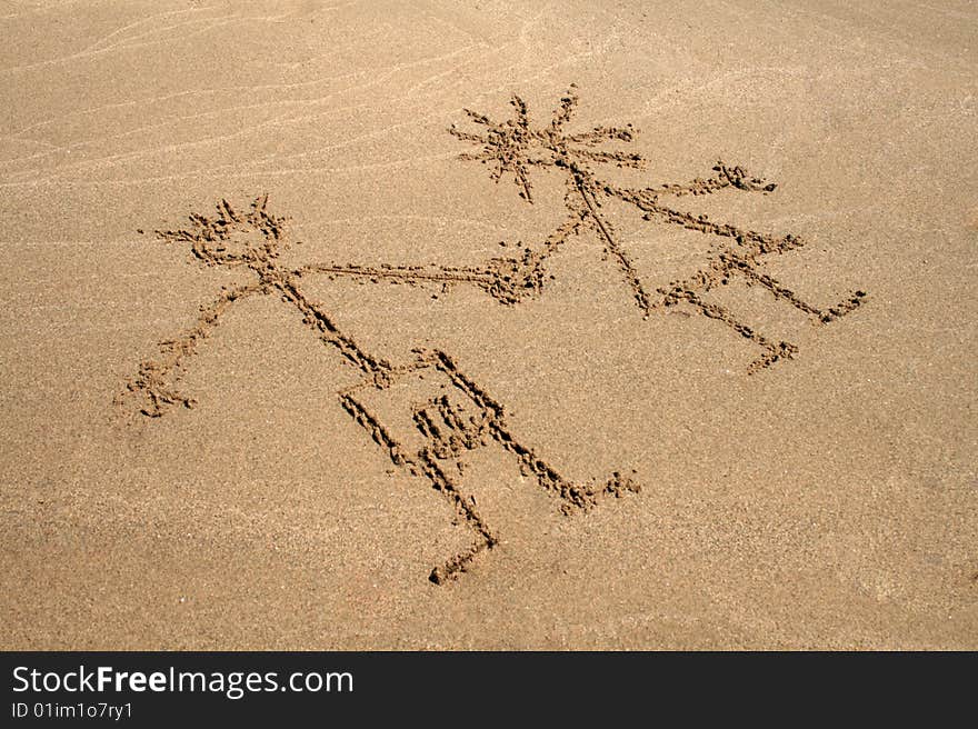 Image on the sand