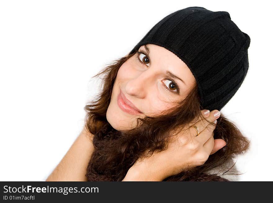 Portrait of cute young girl