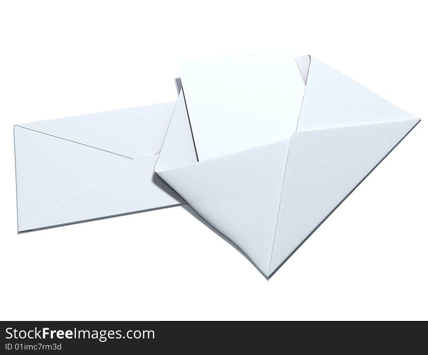 Pair of white envelopes