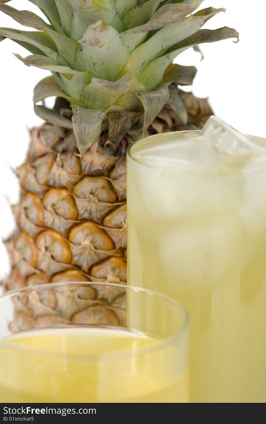 Pineapple and juice of pineapple