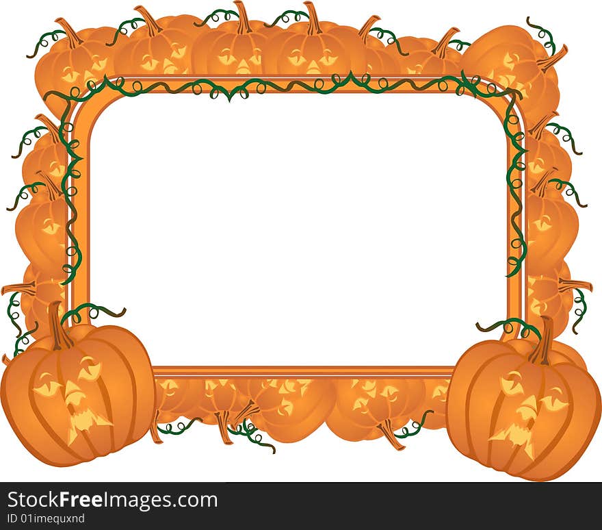 Pumpkins surrounding a board for your text, for any occasions. Pumpkins surrounding a board for your text, for any occasions...
