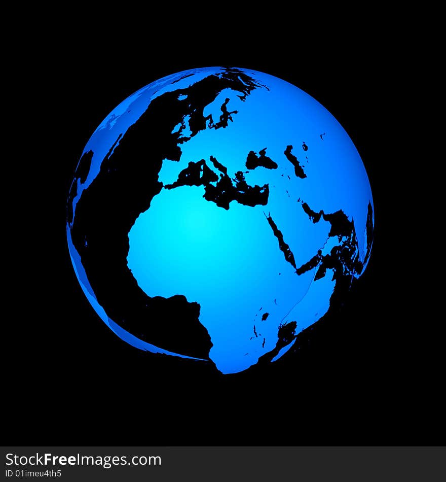 Abstract Globe of the World on white background