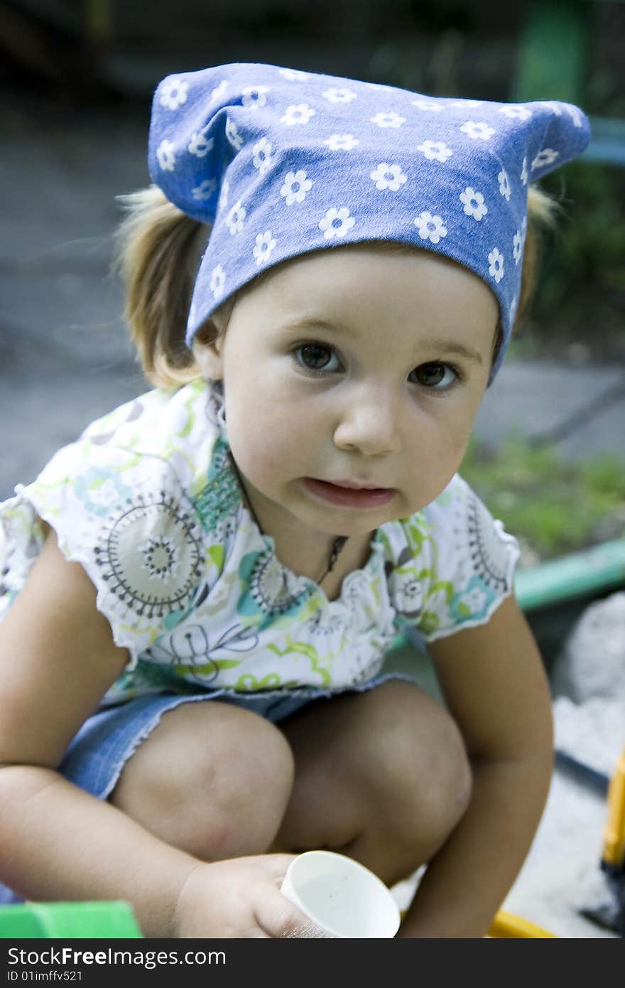 Portrait of little girl outdoor. Portrait of little girl outdoor