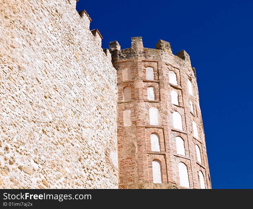 Tower and walls of Segovia, Spain. Tower and walls of Segovia, Spain