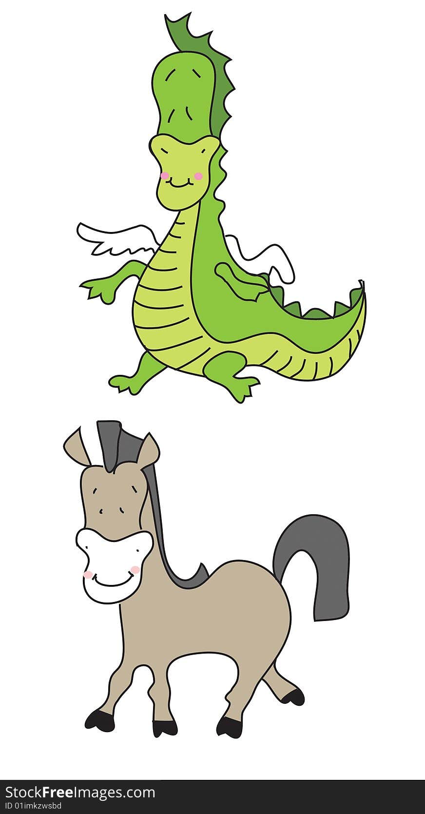 Horse and dragon