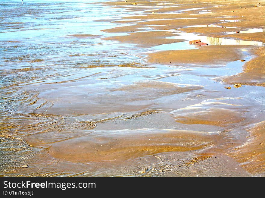 A walk along the seashore. A walk along the seashore