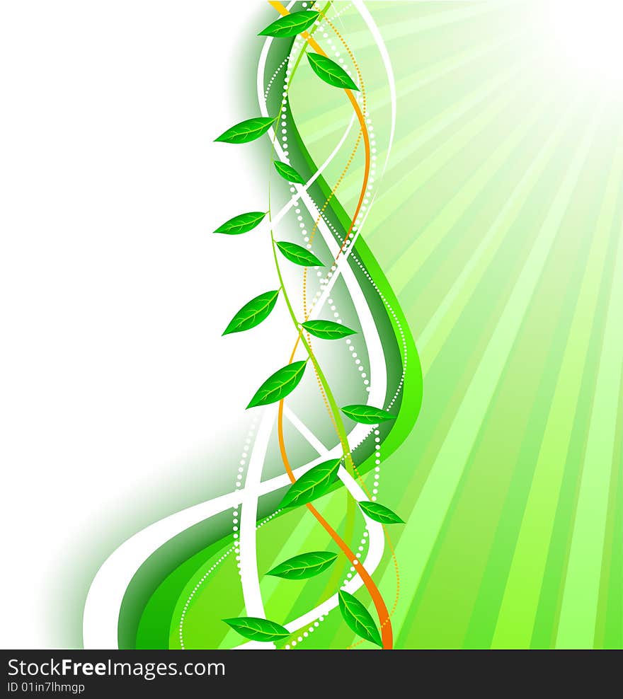 Spring background. Vector. Used mesh. Spring background. Vector. Used mesh.