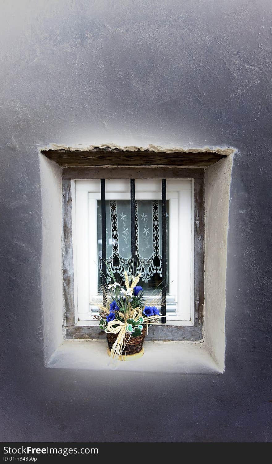 Modern old prison window