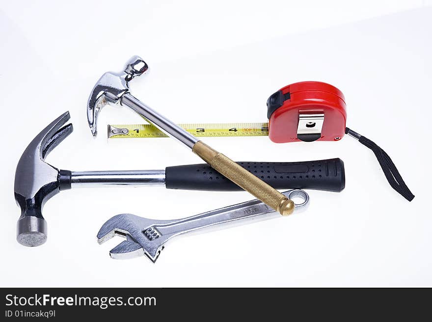 Work Tools  isolated on white background