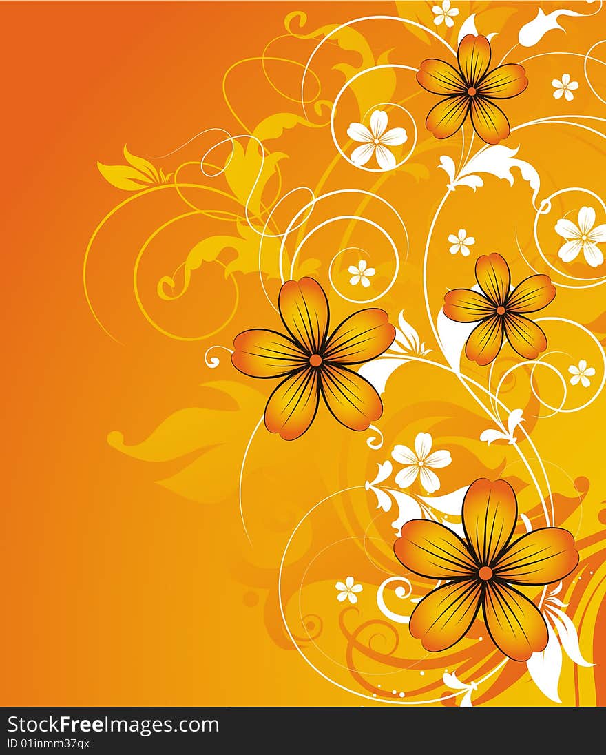 Floral Abstract Background.