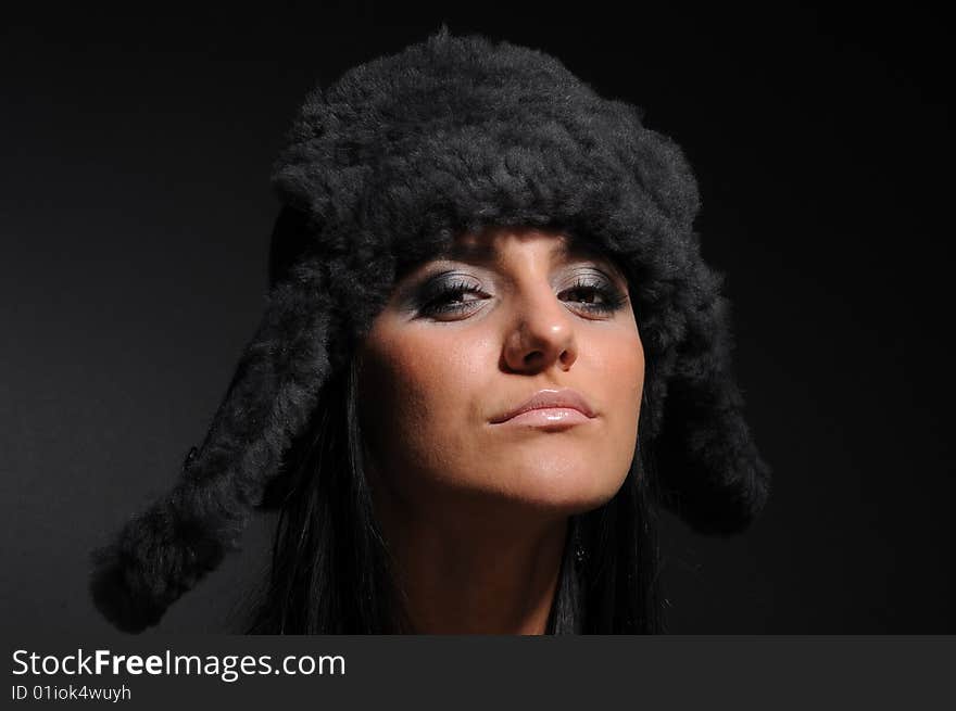 Woman In A Fancy Russian Hat