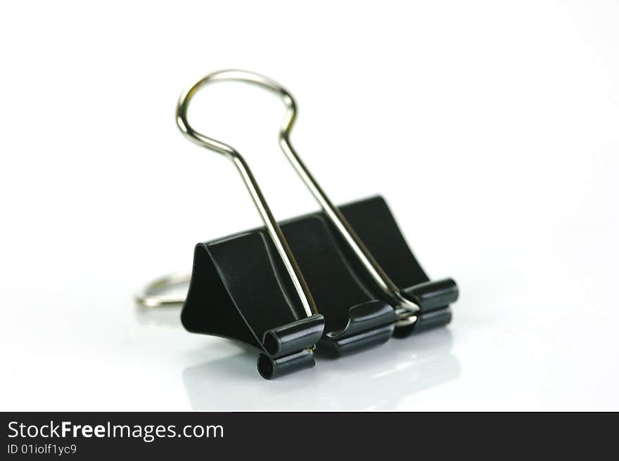 Paper clips isolated against a white background. Paper clips isolated against a white background