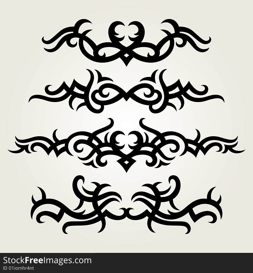 Vector ornament In flower style. Vector ornament In flower style