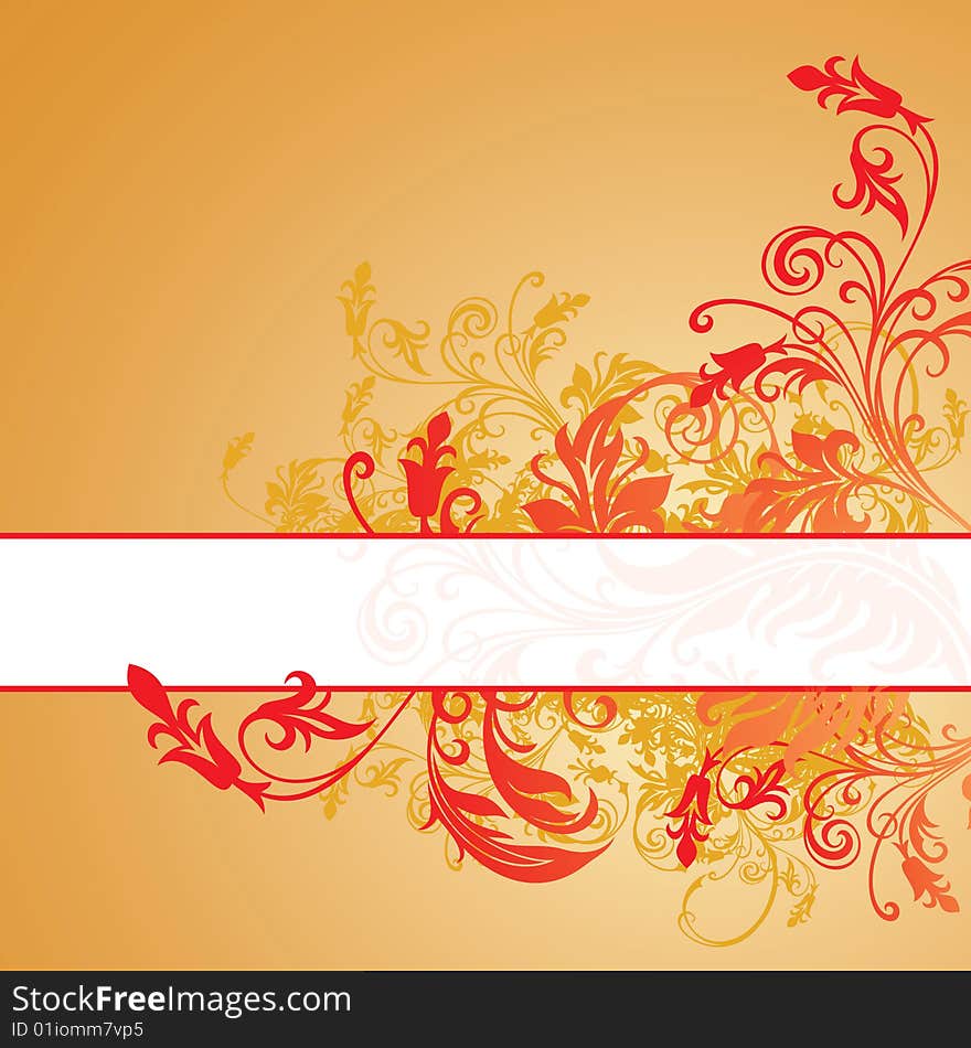 Vector ornament In flower style. Vector ornament In flower style