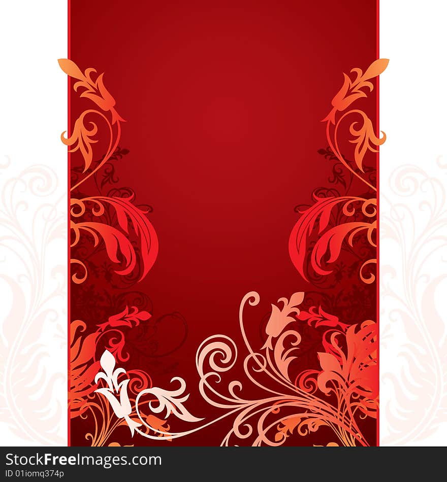 Vector ornament In flower style. Vector ornament In flower style