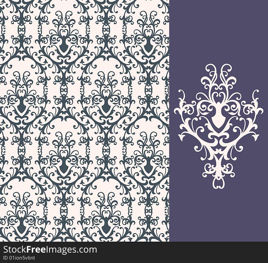 Seamless background from a floral ornament, Fashionable modern wallpaper or textile. Seamless background from a floral ornament, Fashionable modern wallpaper or textile