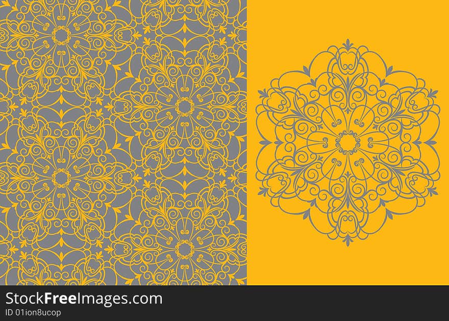 Seamless background from a floral ornament, Fashionable modern wallpaper or textile. Seamless background from a floral ornament, Fashionable modern wallpaper or textile