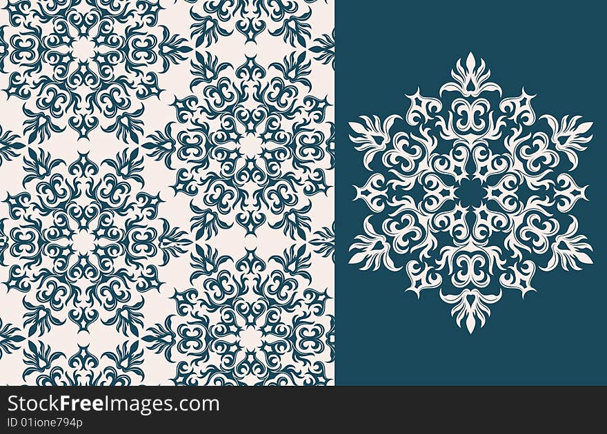 Seamless background from a floral ornament, Fashionable modern wallpaper or textile. Seamless background from a floral ornament, Fashionable modern wallpaper or textile