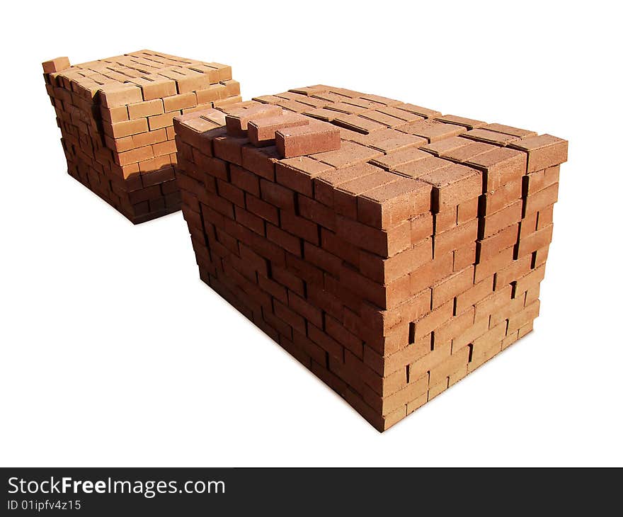 Orange Stone blocks for wall. Orange Stone blocks for wall