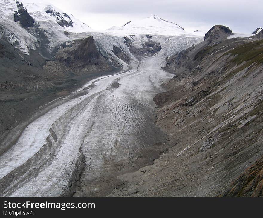 Glacier in Grossglockner valley