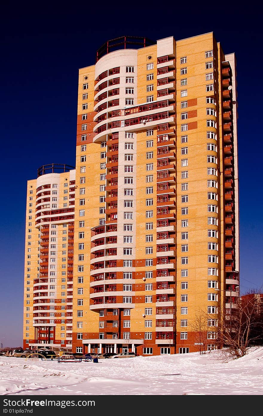 New high-rise residential building of 25 floors. New high-rise residential building of 25 floors.