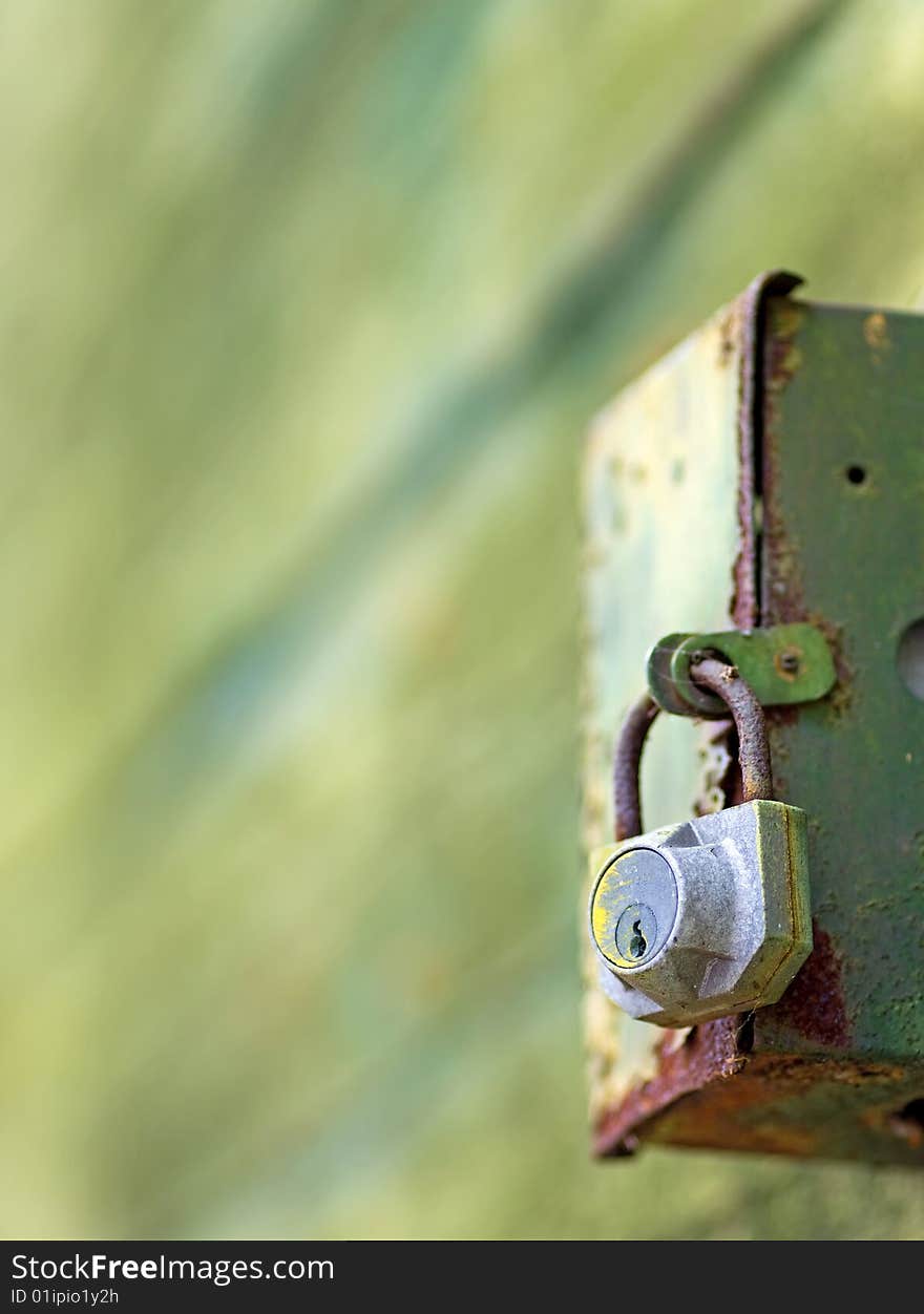 Lock On Rusted Box