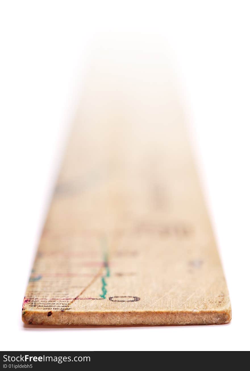 Wooden Ruler.