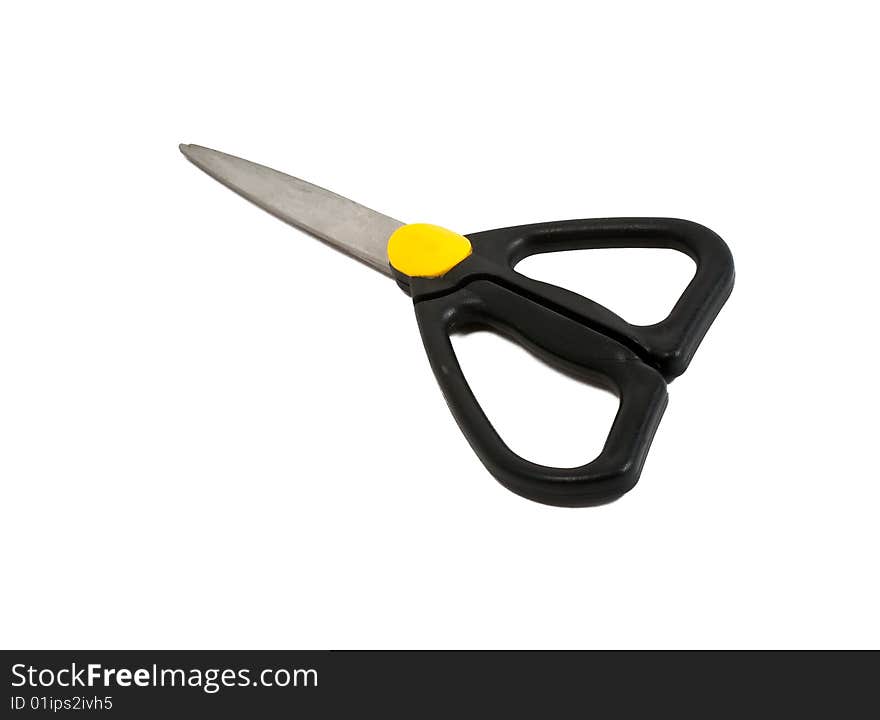 Office scissors isolated on white background