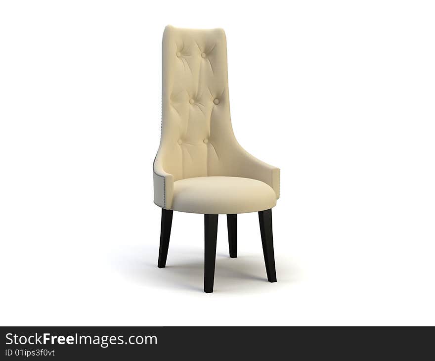 Nice chair object on the white background