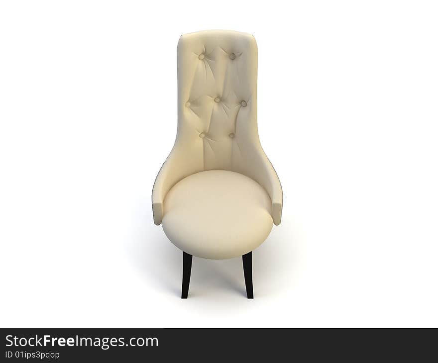 Nice chair object on the white background