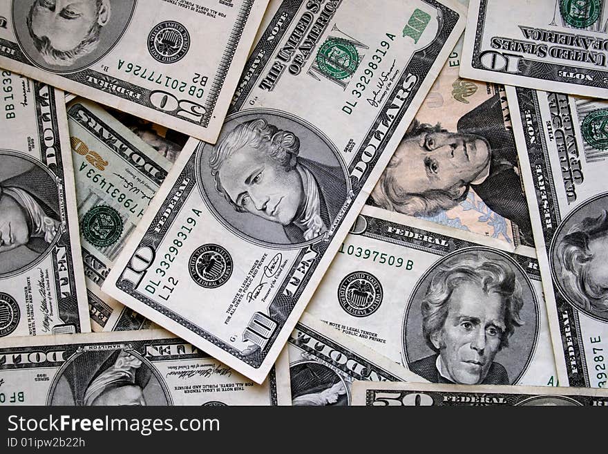 Dollars background a stock phtoo