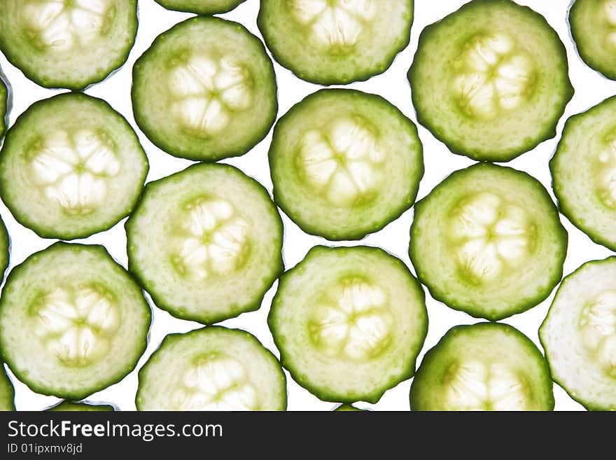 Cucumber slices