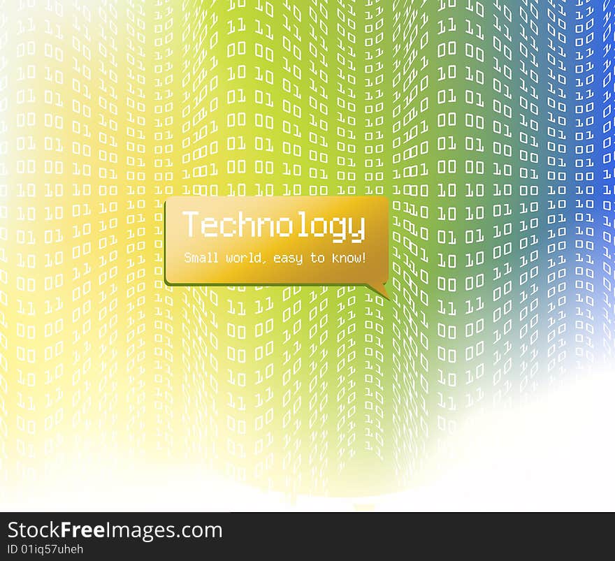 Vector technology Background , Color and layers can be customized.