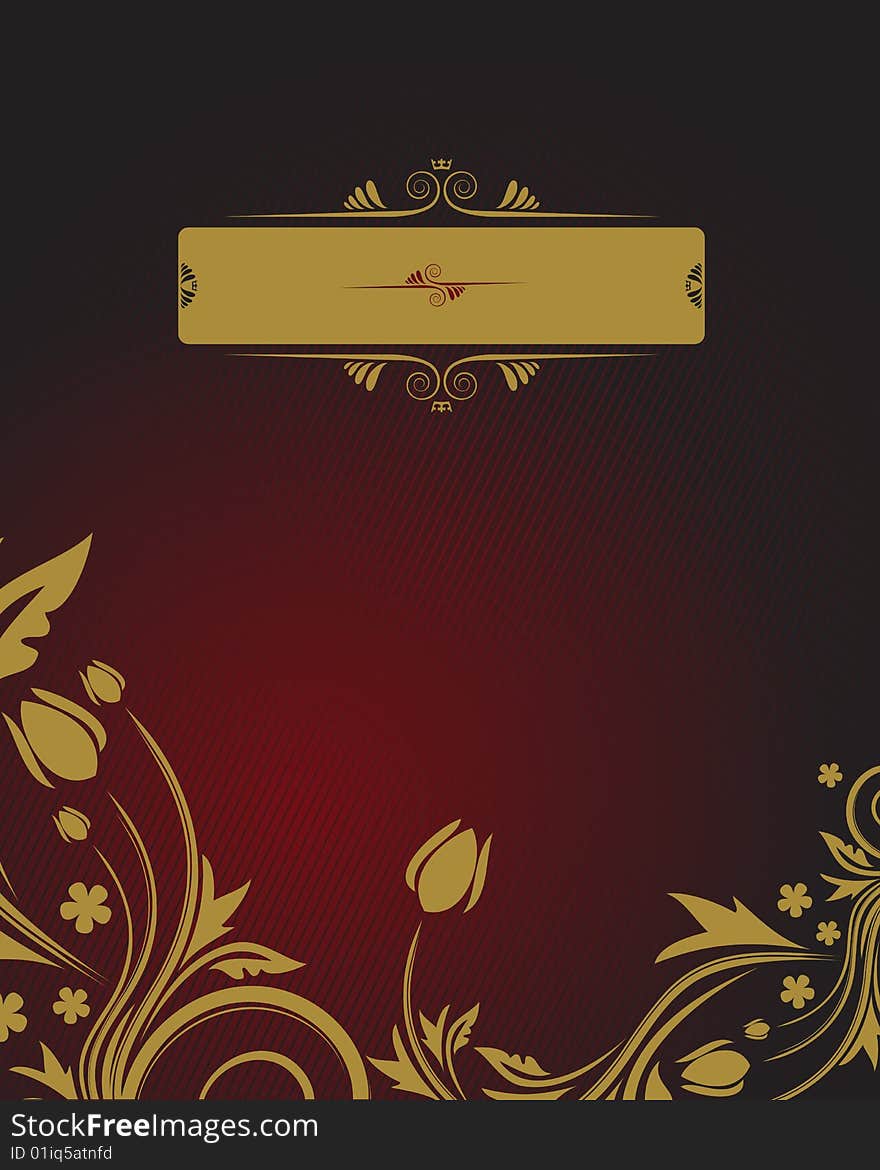 Floral background with place for your text