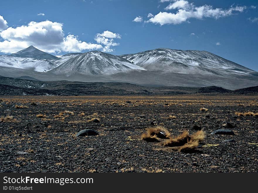 Barren Landscape in Bolivia,Bolivia