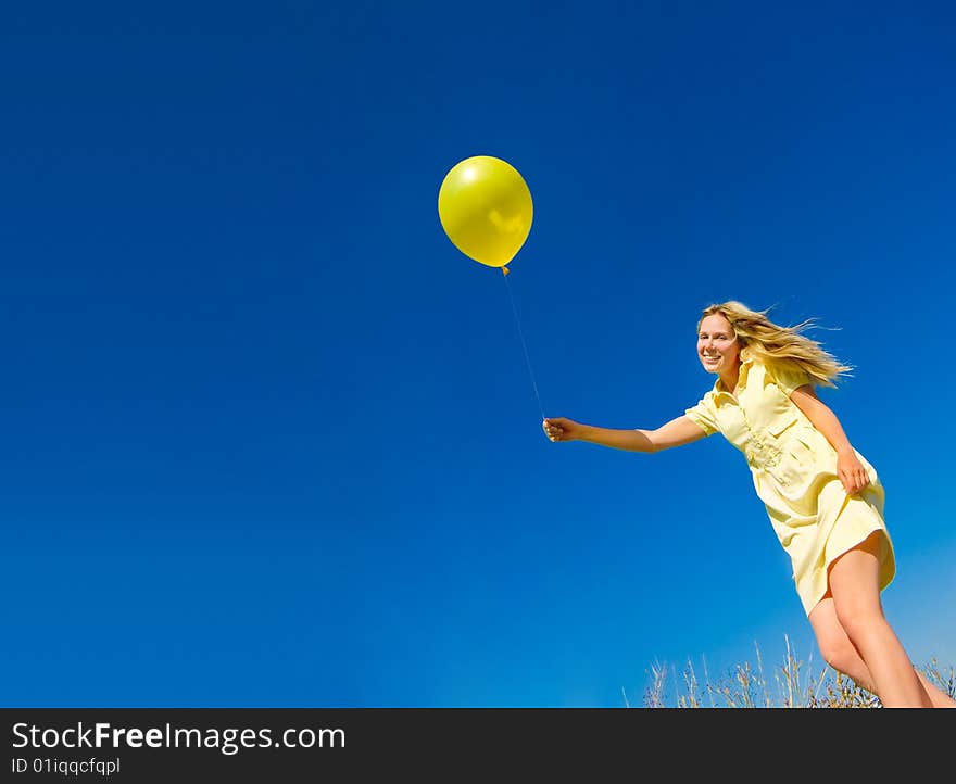 Girl with balloon