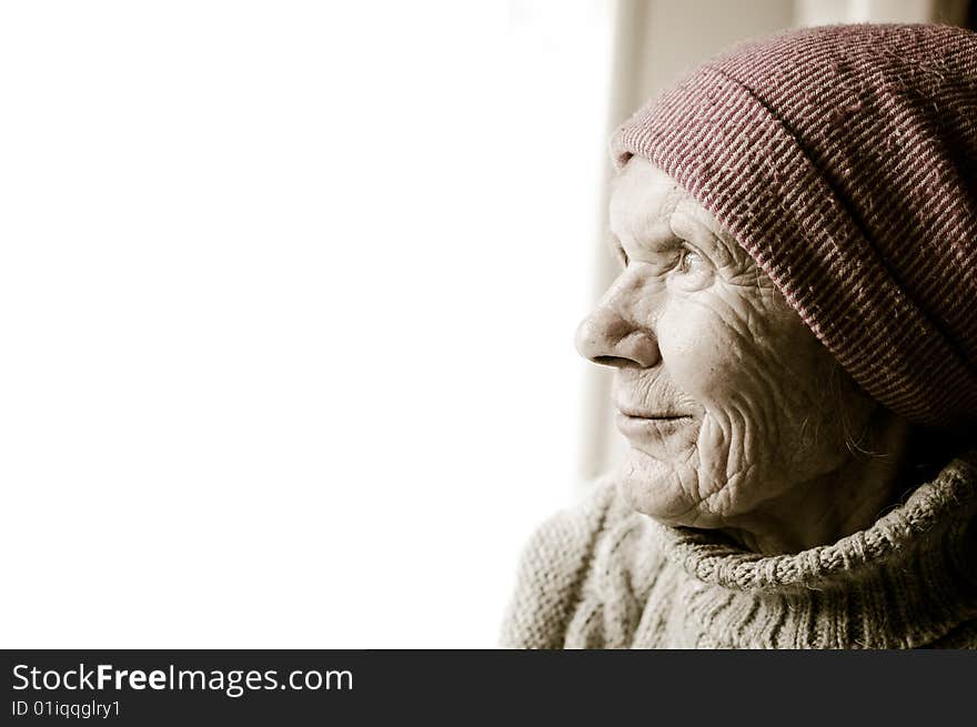 Great Grandmother.Woman in her eighties. Great Grandmother.Woman in her eighties