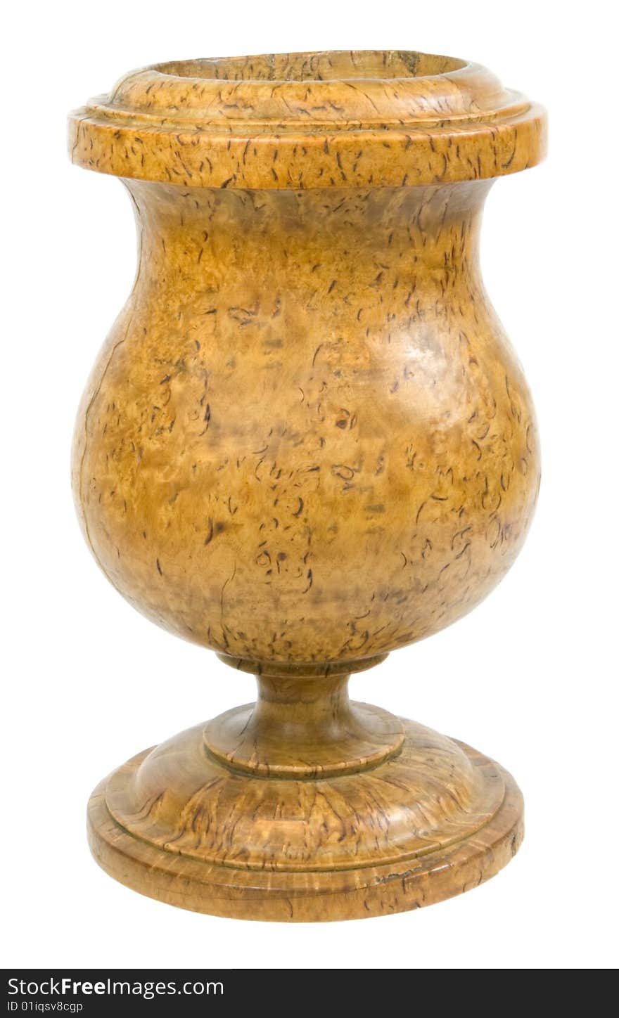 Wood vase