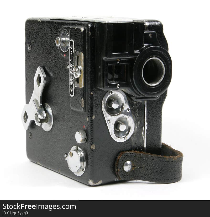 Old 16 mm film camera. Old 16 mm film camera