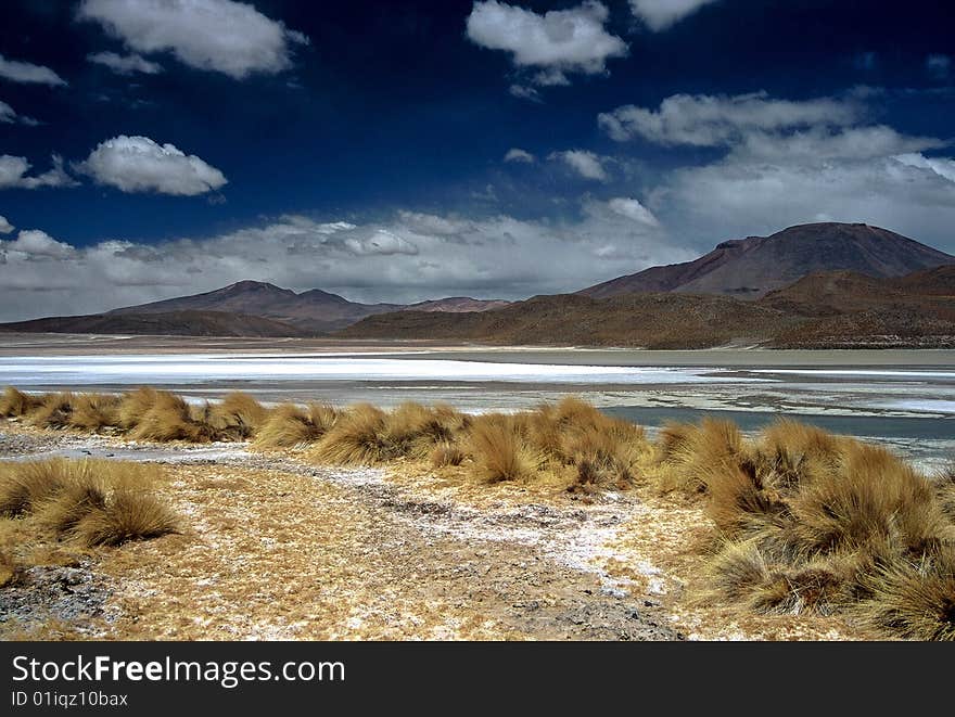 Salt Lake in Bolivia,Bolivia