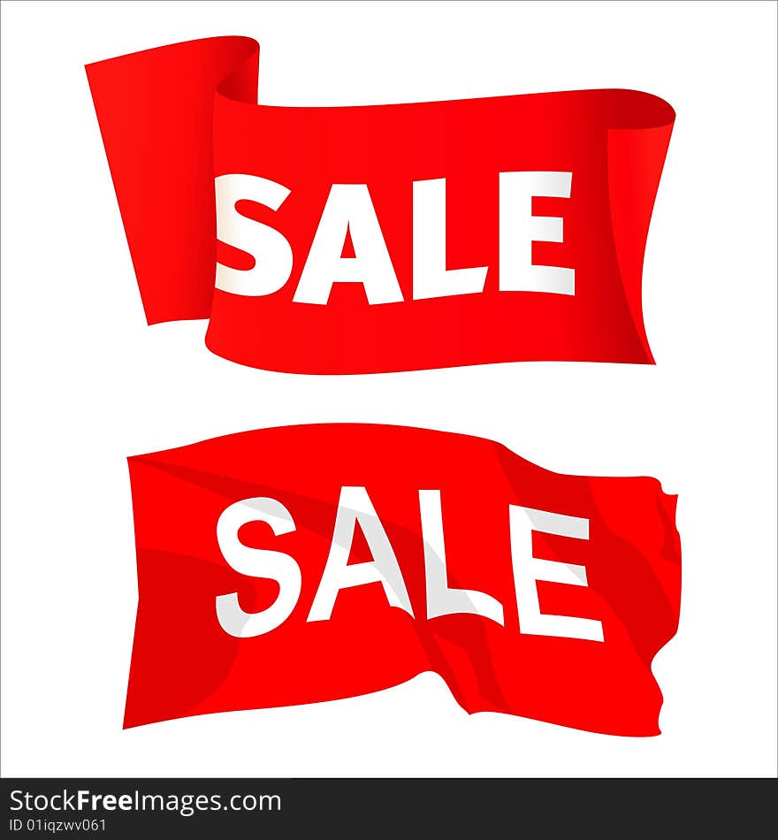 Red sale banner