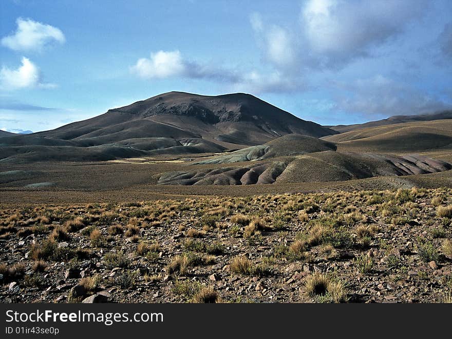 Barren Landscape In Bolivia,Bolivia