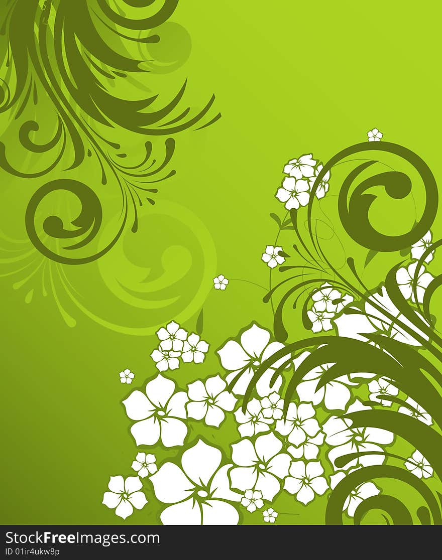 Floral Abstract Background.