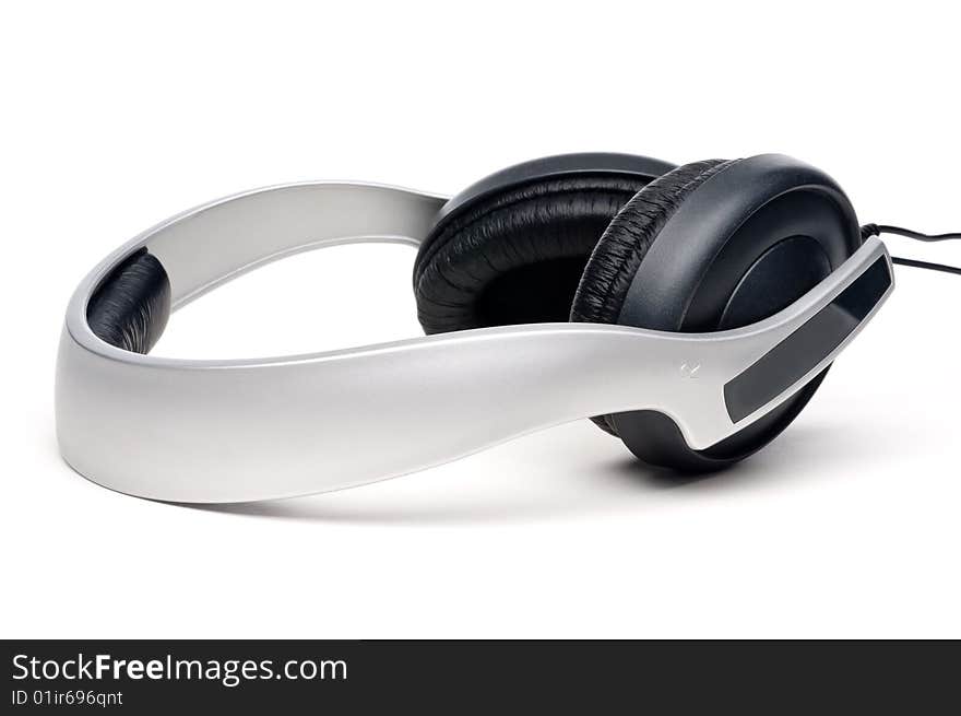 Headphones On White