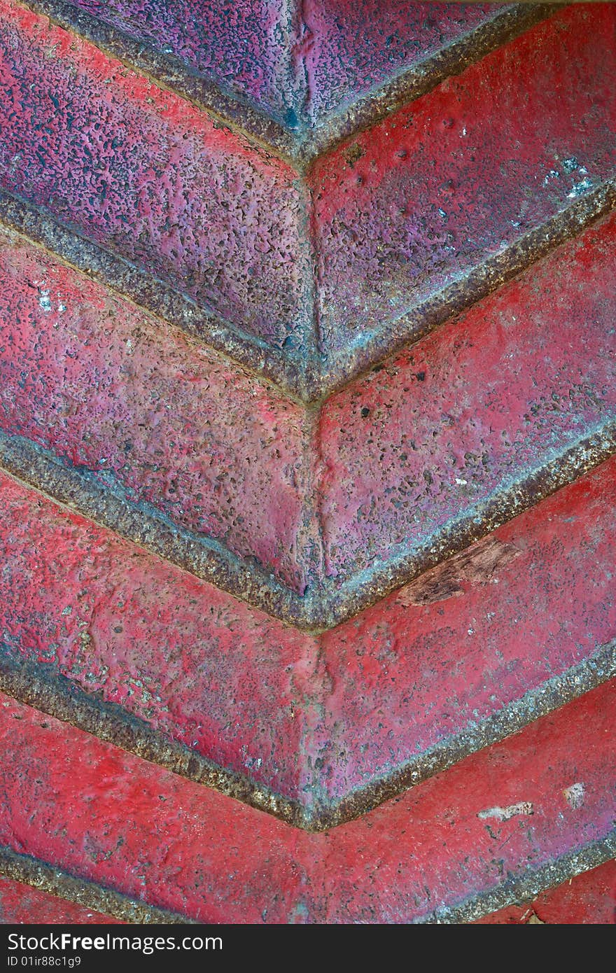 Vintage tractor metal wheel - closeup background, texture