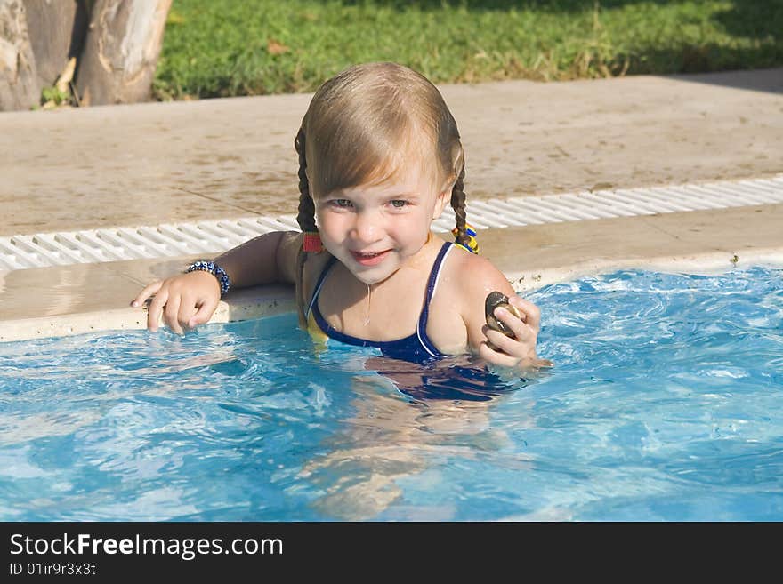 Girl In The Swimming-pool