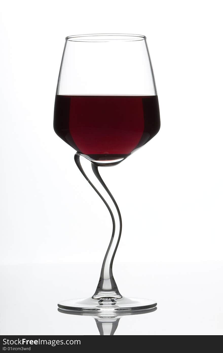 Glass of red wine